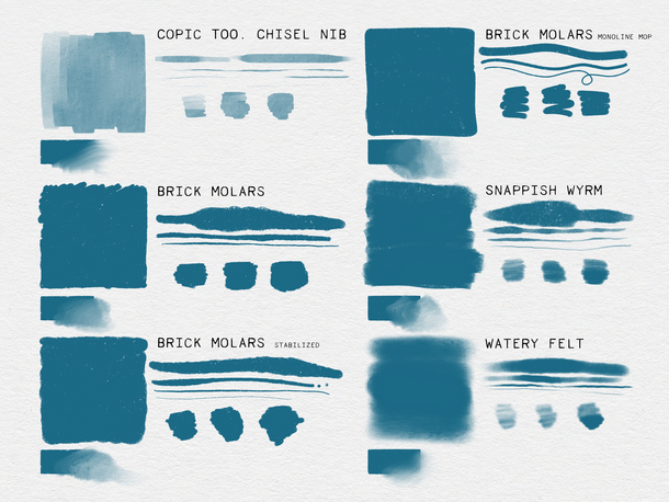Brush Swatches 5